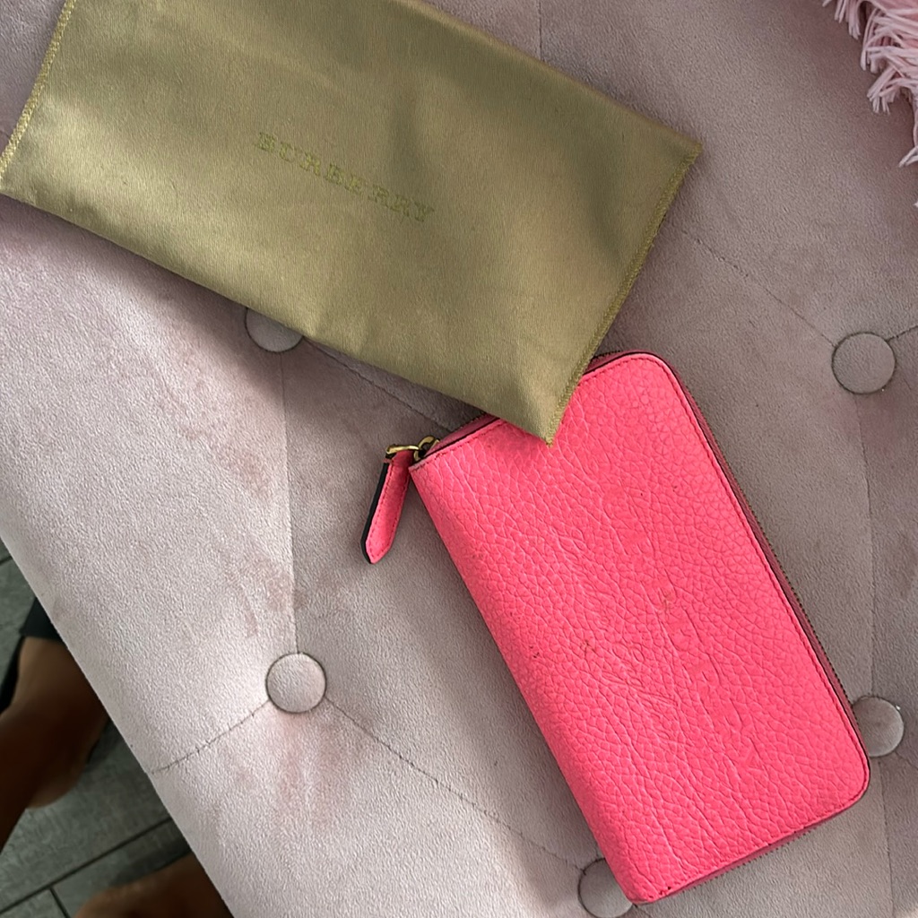 Hot Pink Burberry Wallet